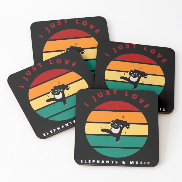 Item preview,  I Just A  Love  Elephants and Music  - For  Elephants overs - vintage  Elephants Gift Mom, Dad  Elephants designed and sold by zakibenj.