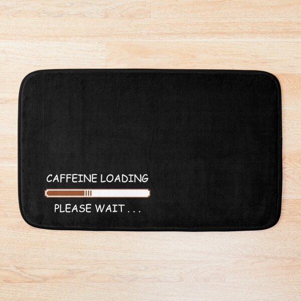 Item preview, Caffeine Loading Please Wait Funny Tee Shirt Morning Quote - Black designed and sold by ShumShumShop.
