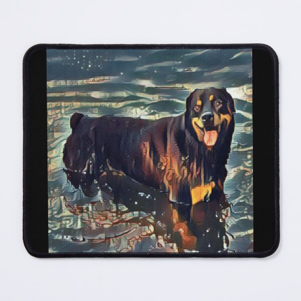 Item preview, HAPPY GENTLE DOG PLAYING IN WATER PAINTING designed and sold by MrCreativeArts.