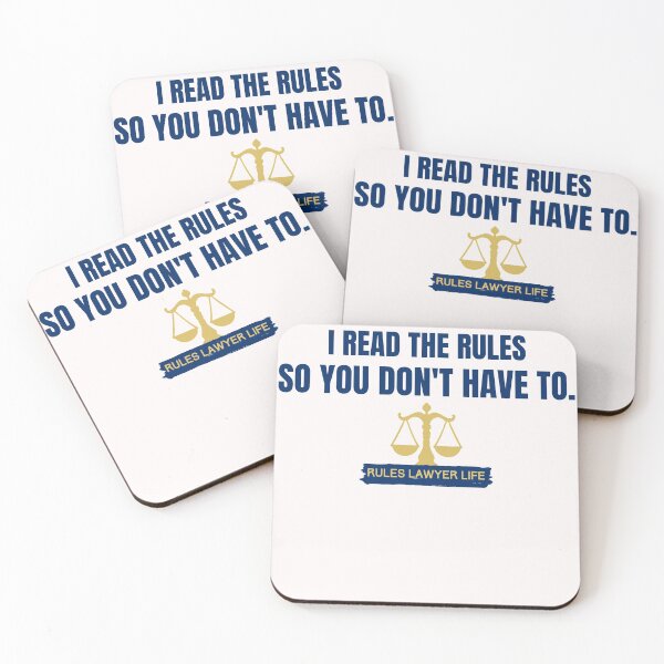 Item preview, Rules Lawyer Life - I read the rules so you don't have to designed and sold by e-mad ⭐⭐⭐⭐⭐.