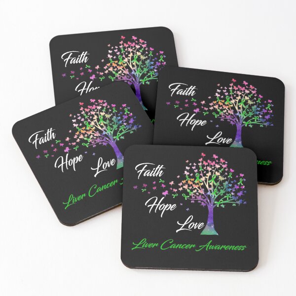Item preview, Ribbon Tree Faith Hope Love Liver Cancer Awareness designed and sold by Tadmab.