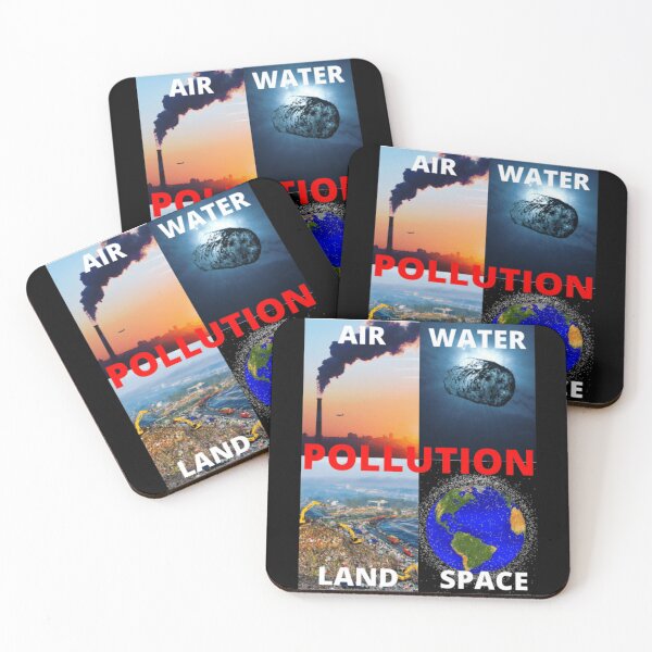Item preview, AIR WATER LAND SPACE POLLUTION - END WASTE - SAVE THE PLANET  designed and sold by MrCreativeArts.