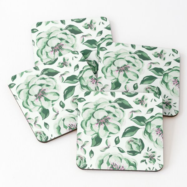 Item preview, Green Rose flowers art designed and sold by Tshirtstory.