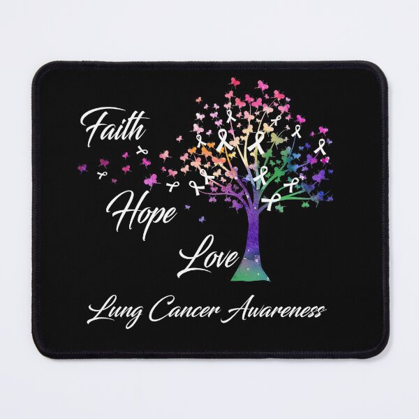 Item preview, Ribbon Tree Faith Hope Love Lung Cancer Awareness designed and sold by Tadmab.