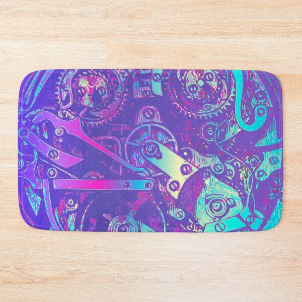 Item preview, chronograph clockwork cogs gears vintage vapor rainbow designed and sold by MiraNomegusta.