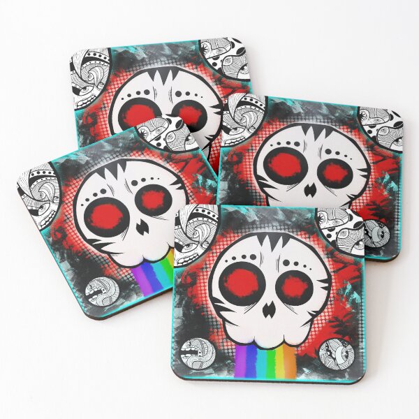 Item preview, Rainbow Skull Vomit designed and sold by NFT-Murders.
