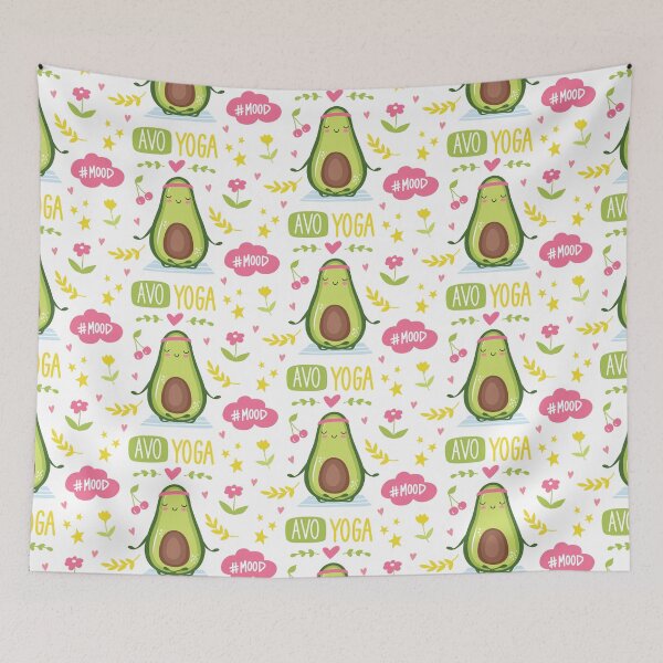 Item preview, Cute avocado Yoga designed and sold by VickyCloset.