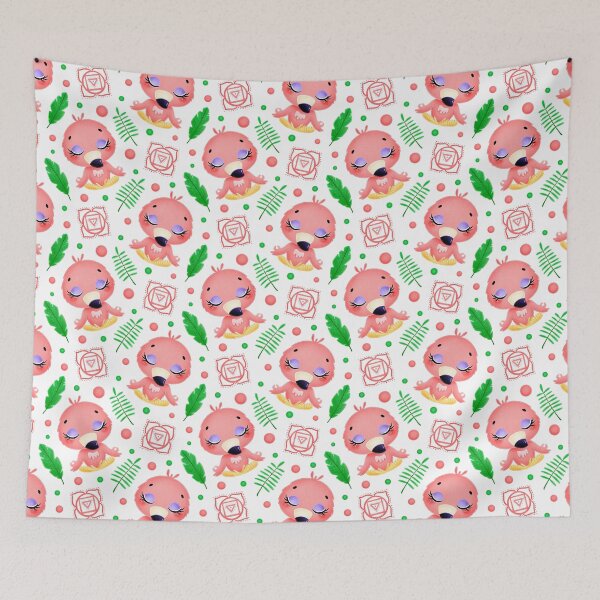 Item preview, Cute cartoon flamingo meditation designed and sold by VickyCloset.