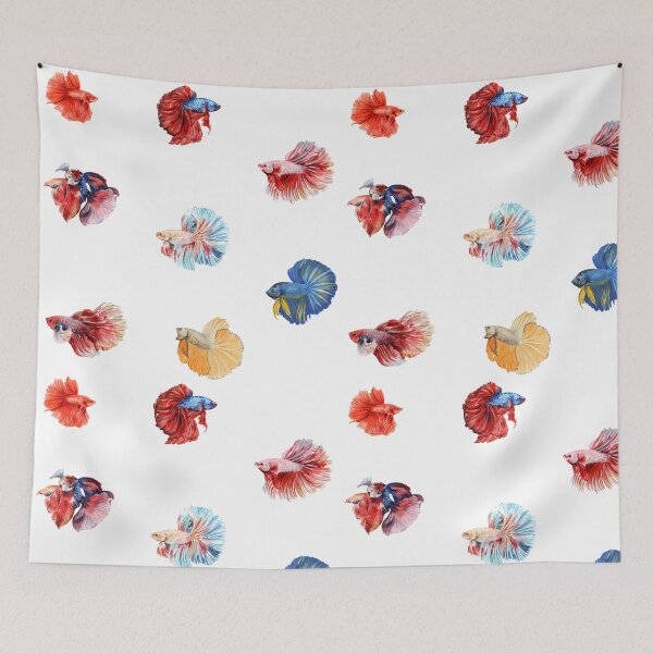 Item preview, Watercolor Betta Fishes designed and sold by silviaol.