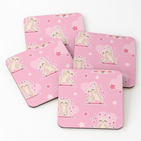 Item preview, Cute Sloth Yoga On Pink designed and sold by VickyCloset.