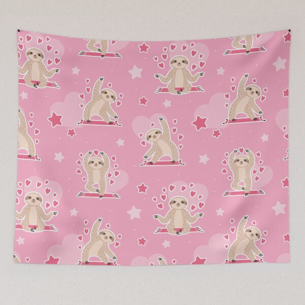 Item preview, Cute Sloth Yoga On Pink designed and sold by VickyCloset.