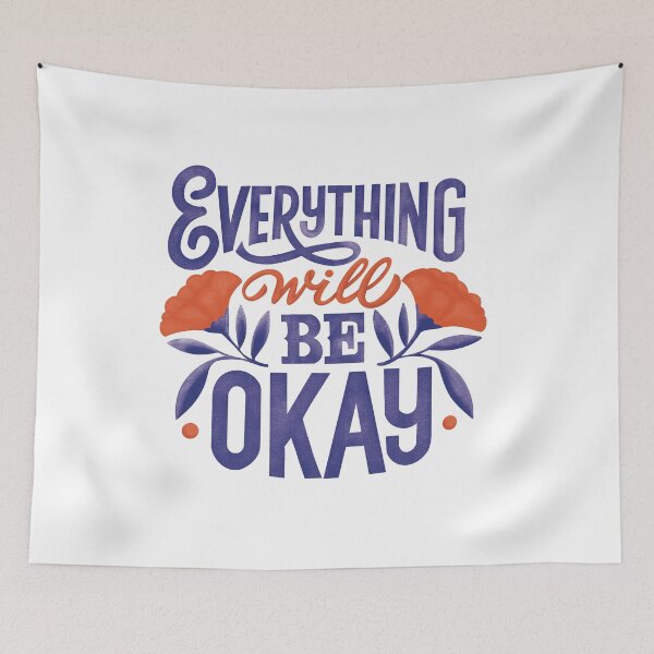 Item preview, everything will be okay designed and sold by Lashmit Alcalá.