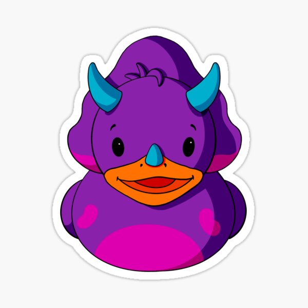 Item preview, Triceratops Dinosaur Rubber Duck designed and sold by Alisha Ober Designs.