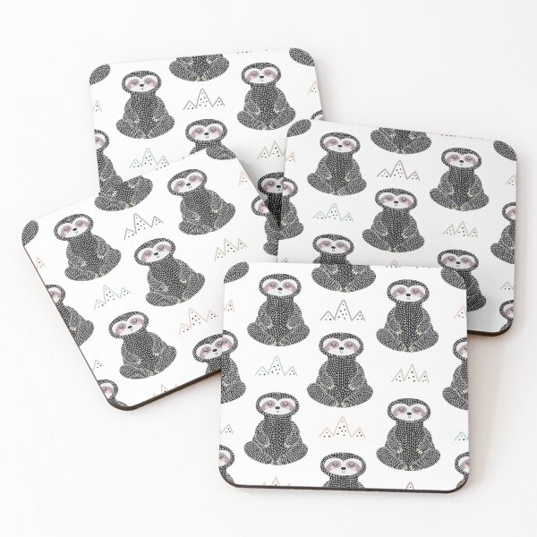 Item preview, Meditating sloth seamless designed and sold by VickyCloset.