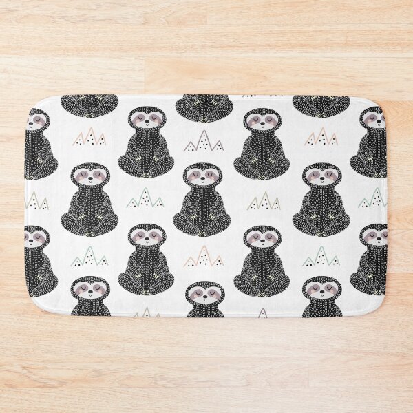 Item preview, Meditating sloth seamless designed and sold by VickyCloset.
