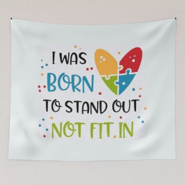 Item preview,  I Was Born To Standout, Not Fit In - Autism Awareness designed and sold by lduke47.
