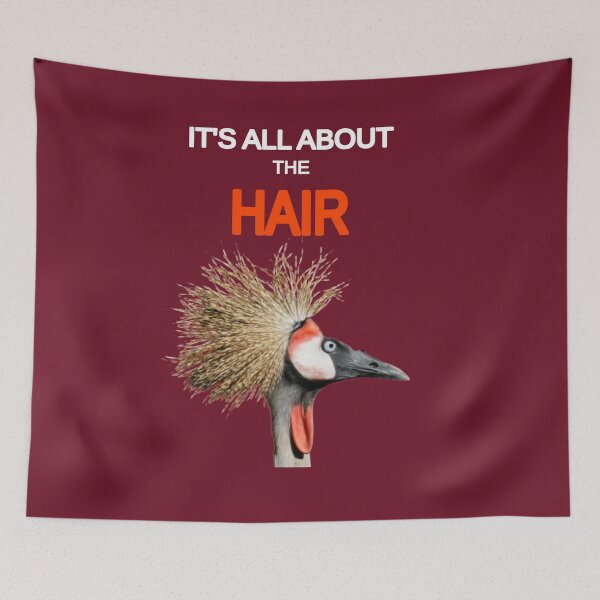 Item preview, It's All About The Hair - Funny Bird Design designed and sold by MugsAndDuds.