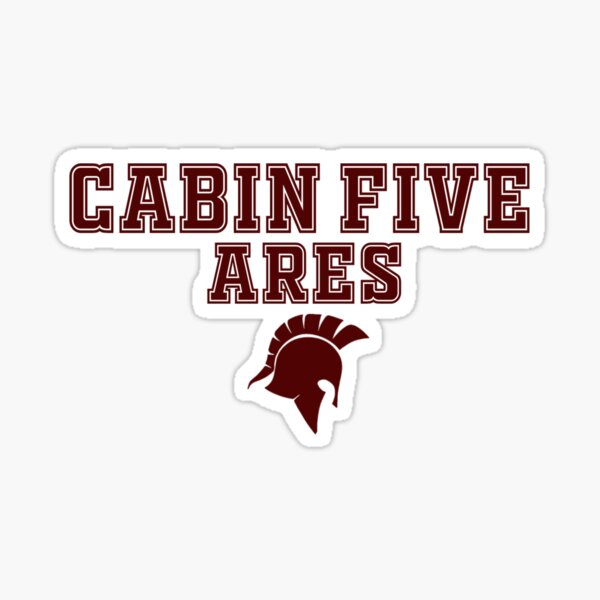 Percy Jackson - Camp Half-Blood - Cabin Five - Ares Sticker for