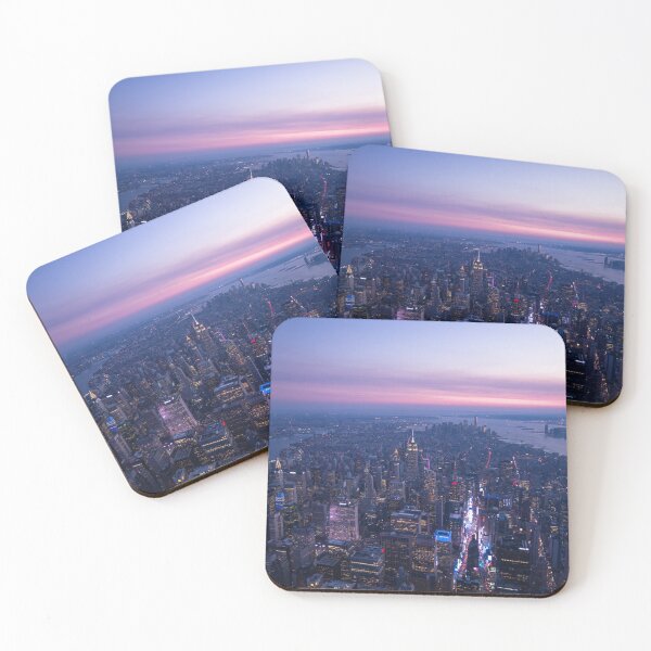 Item preview, Manhattan, New York City, Purple Sunset Skyline designed and sold by newburyboutique.