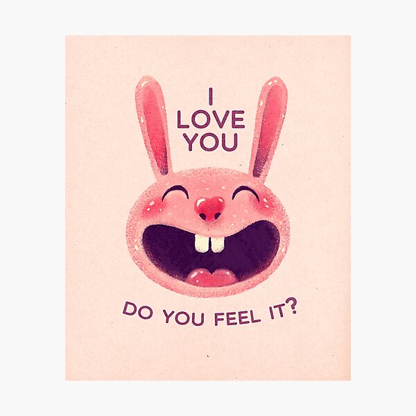 Bunny with love Photographic Print