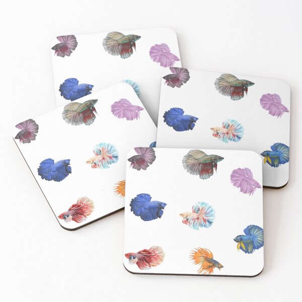 Item preview, Watercolor Mixed Colors Betta Fishes designed and sold by silviaol.