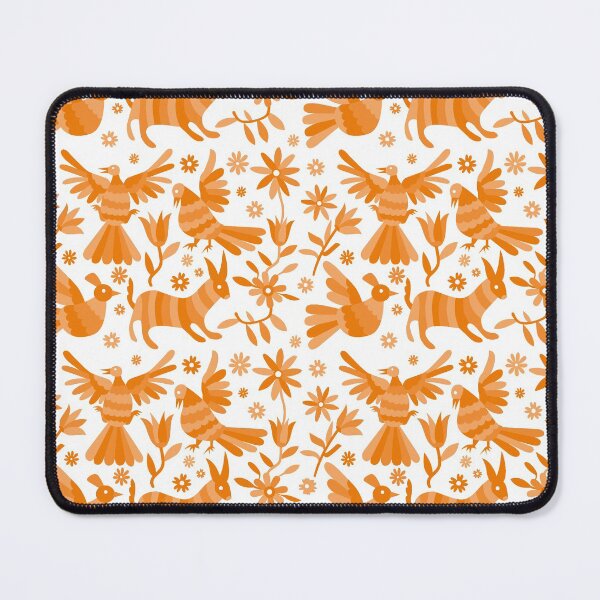 Item preview, ORANGE otomi texture, OTOMI, mexican otomi, mexican art, mexican craft, mexican folk, otomi texture, mexican pattern, flowers, birds, animals, ORANGE PATTERN designed and sold by Terevela.