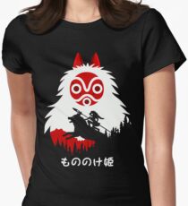 Princess Mononoke - Hayao Miyazaki - Studio Ghibli Women's Fitted T-Shirt