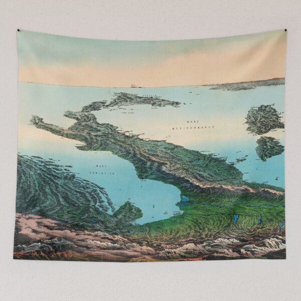 Item preview, Veduta d'Italia, A.F. Corbett, 1853 designed and sold by vintagemapstore.