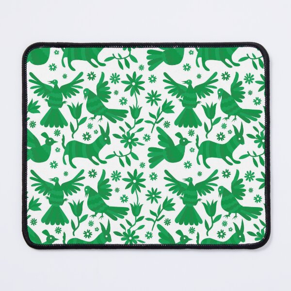 Item preview, GREEN otomi texture, OTOMI, mexican otomi, mexican art, mexican craft, mexican folk, otomi texture, mexican pattern, flowers, birds, animals, GREEN PATTERN designed and sold by Terevela.
