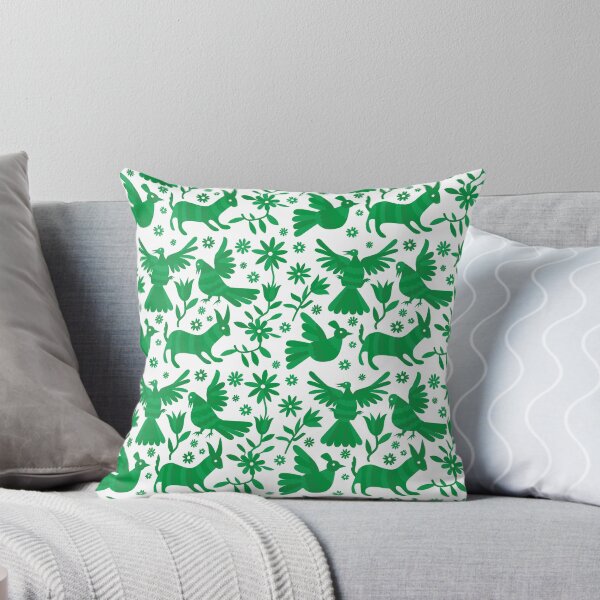 Item preview, GREEN otomi texture, OTOMI, mexican otomi, mexican art, mexican craft, mexican folk, otomi texture, mexican pattern, flowers, birds, animals, GREEN PATTERN designed and sold by Terevela.