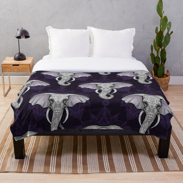 Item preview, Elephant mandala on violet  designed and sold by LittleShop79.