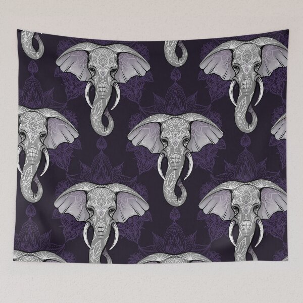 Item preview, Elephant mandala on violet  designed and sold by LittleShop79.
