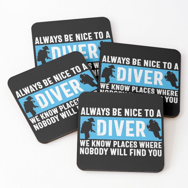 Item preview, Always Be Nice To A Diver | Live to Dive designed and sold by ArtbyJamasin.