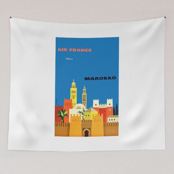 Artikelvorschau, 1959 Air France MAROKKO Marokko Reiseplakat entworfen und verkauft von retrographics.