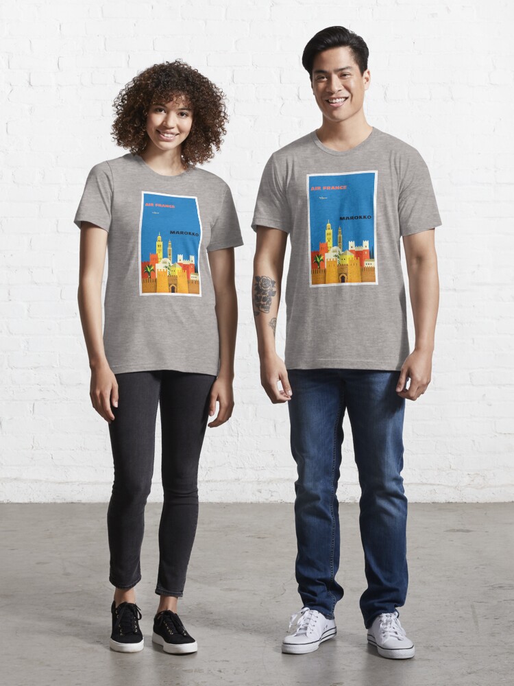 1959 Air France MAROKKO Morocco Travel Poster Essential T Shirt for Sale by retrographics Redbubble