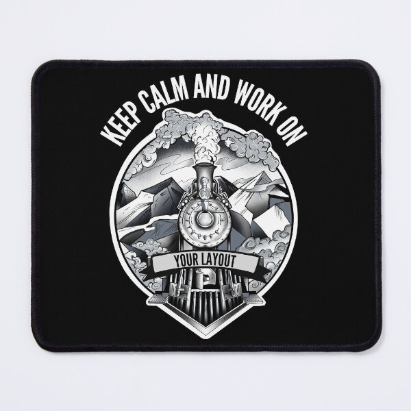 Item preview, Model Railroad Goth Steam Train Keep Calm And Work On Your Layout designed and sold by alb245.