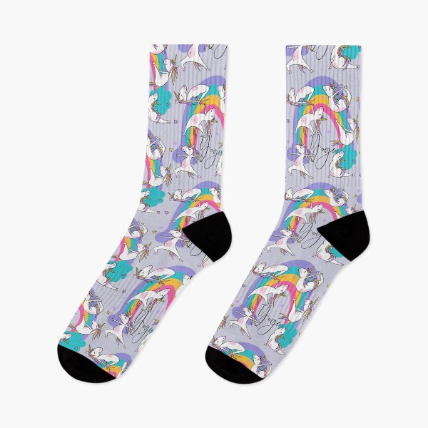 Item preview, White Unicorn Yoga Rainbow designed and sold by LittleShop79.