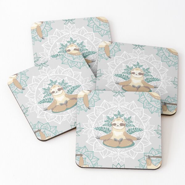 Item preview, Sloth Yoga Mandala designed and sold by LittleShop79.