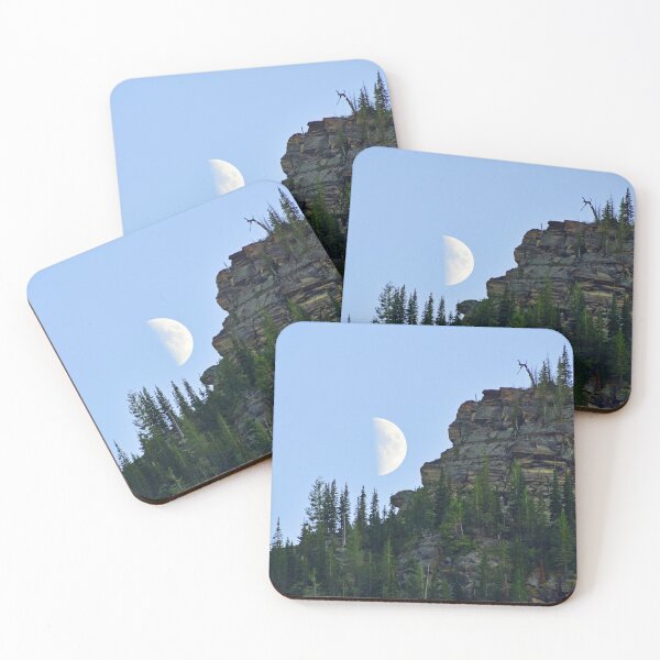 Item preview, First Quarter Moon at Glacier National Park designed and sold by EzrasTrinkets.