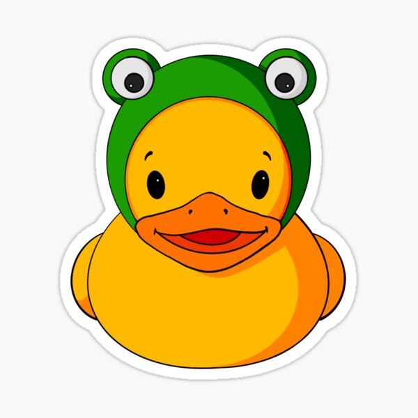 Item preview, Frog Hat Rubber Duck designed and sold by Alisha Ober Designs.