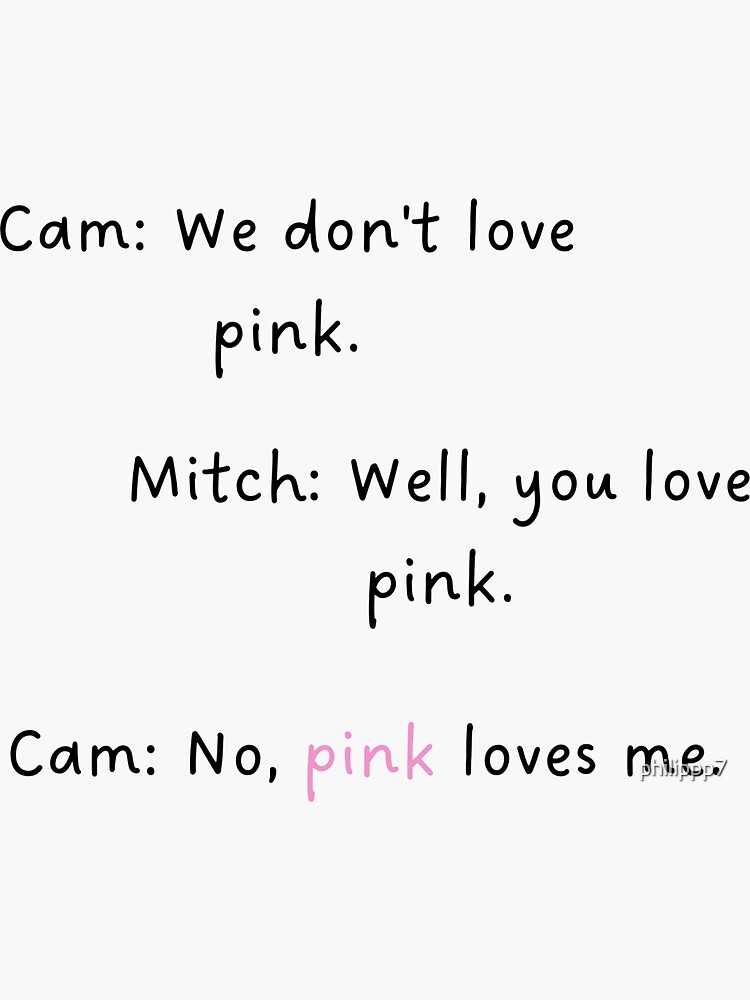Love Pink Quote