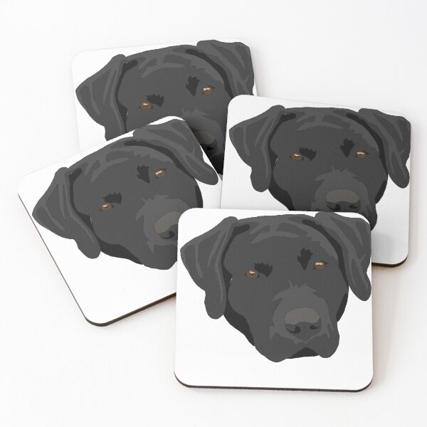 Item preview, Cute black lab face designed and sold by LeahcarsArt.