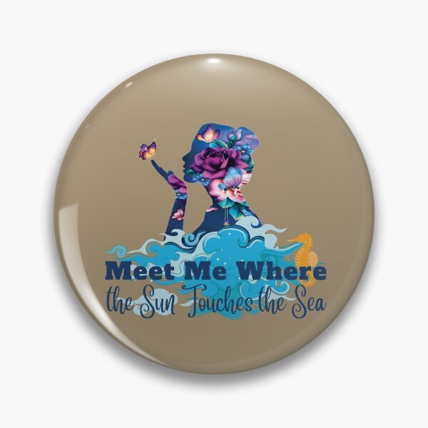 Item preview, Meet Me Where the Sun touches the Sea Butterfly Floral Girly Art designed and sold by Cute-Jory-Store.