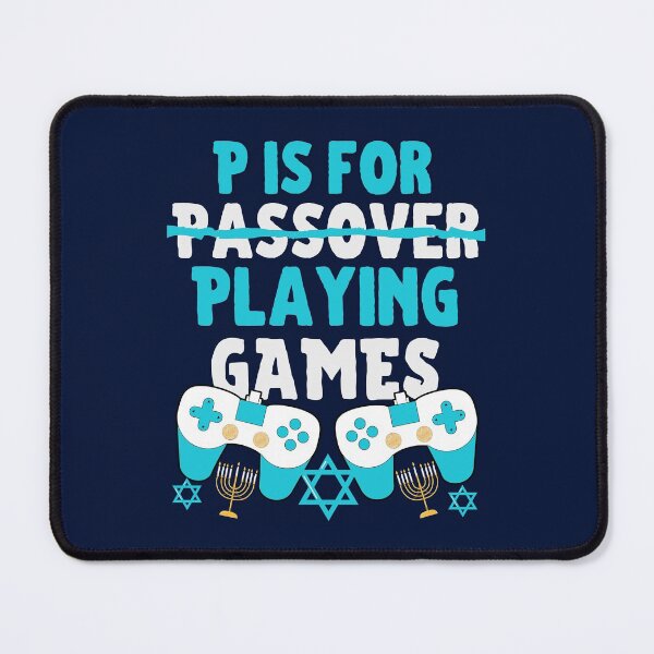 Item preview, Happy Passover 2022 Day P Is For Playing Video Games Passover Pesach Funny Boys Kids designed and sold by Dr.YesOrNo.