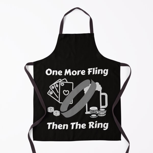 Item preview, Funny Gambling Bachelor Party One More Fling then the Ring designed and sold by SloganExpress.