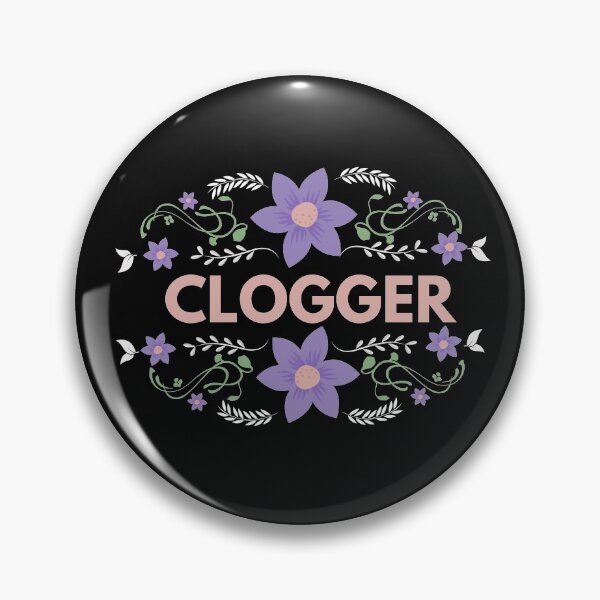Item preview, Clogger with flowers.  Gift for Clogger. Purple and Pink designed and sold by SherylThomas223.