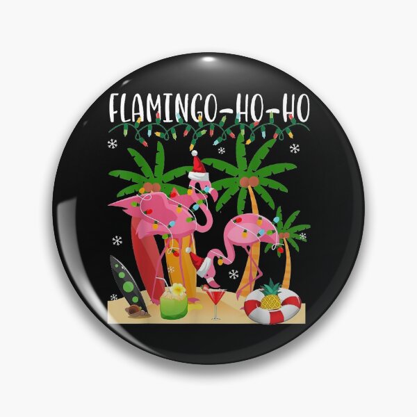 Artikelvorschau, Weihnachtsflamingo Ho Ho Lustige Flamingo-Lichter entworfen und verkauft von RobertJason.