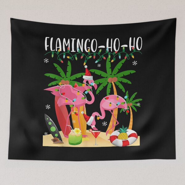 Item preview, Christmas Flamingo Ho Ho Funny Flamingo Lights designed and sold by RobertJason.