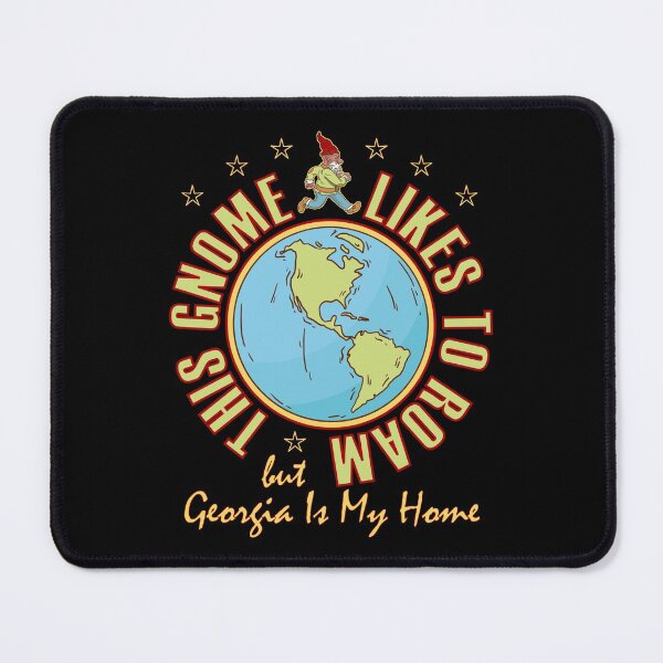 Item preview, Georgia Traveler Gnome Likes to Roam Hippy Beard Cool Gnome designed and sold by artfulnotebook.