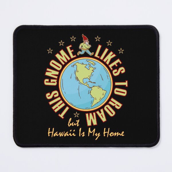 Item preview, Hawaii Traveler Gnome Likes to Roam Hippy Beard Cool Gnome designed and sold by artfulnotebook.